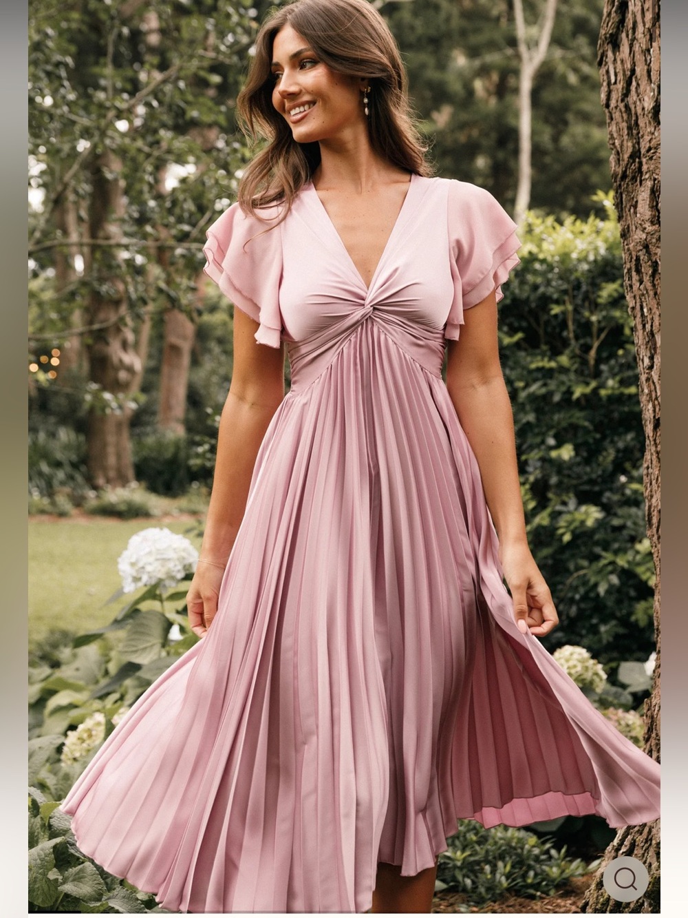 NWT Petal & Pup Nova Flutter Sleeve Midi Dress
